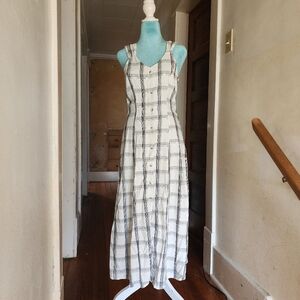 Weekend Grid Plaid Maxi Dress